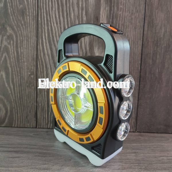 LED лампа HB-6678 фонарь аккумуляторный диодный фонарик на солнечной батареи, прожектор